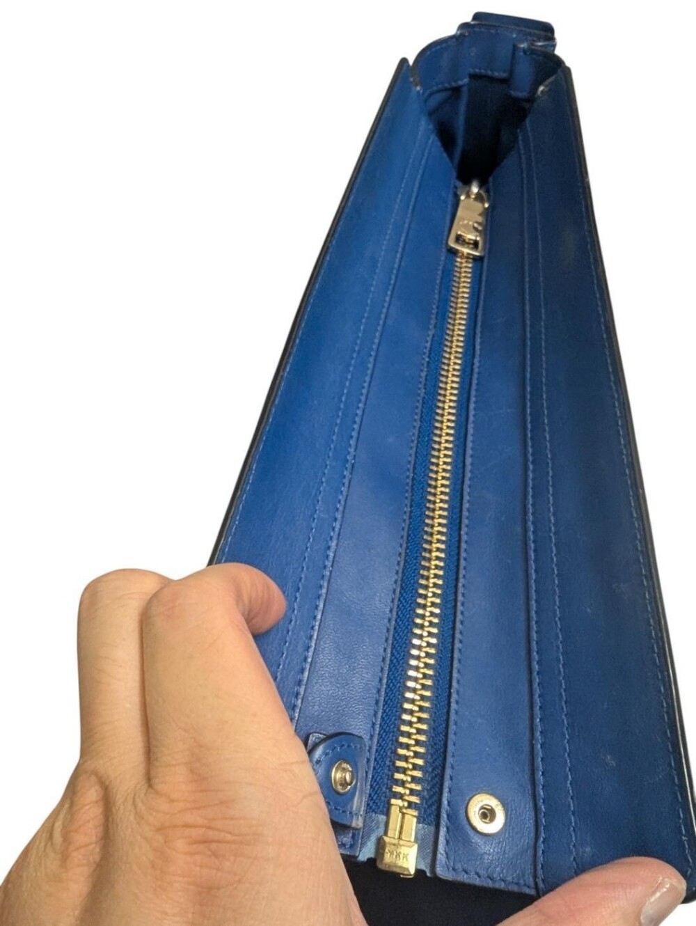 Coach Swagger 27 Carryall Pebbled Leather Blue Handbag Crossbody Strap - Picture 7 of 16